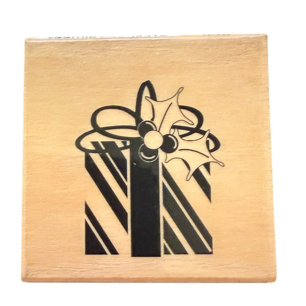 Craft Smart Christmas Present Rubber Stamp 115464